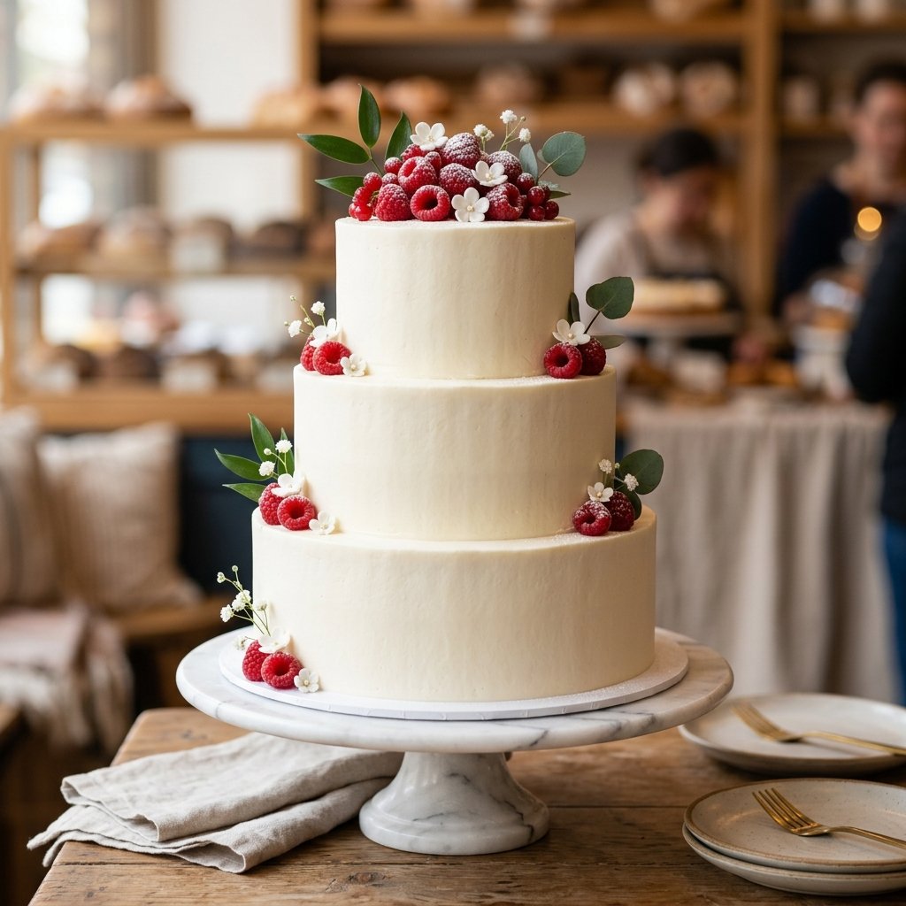 Multi-layer artisan celebration cake
